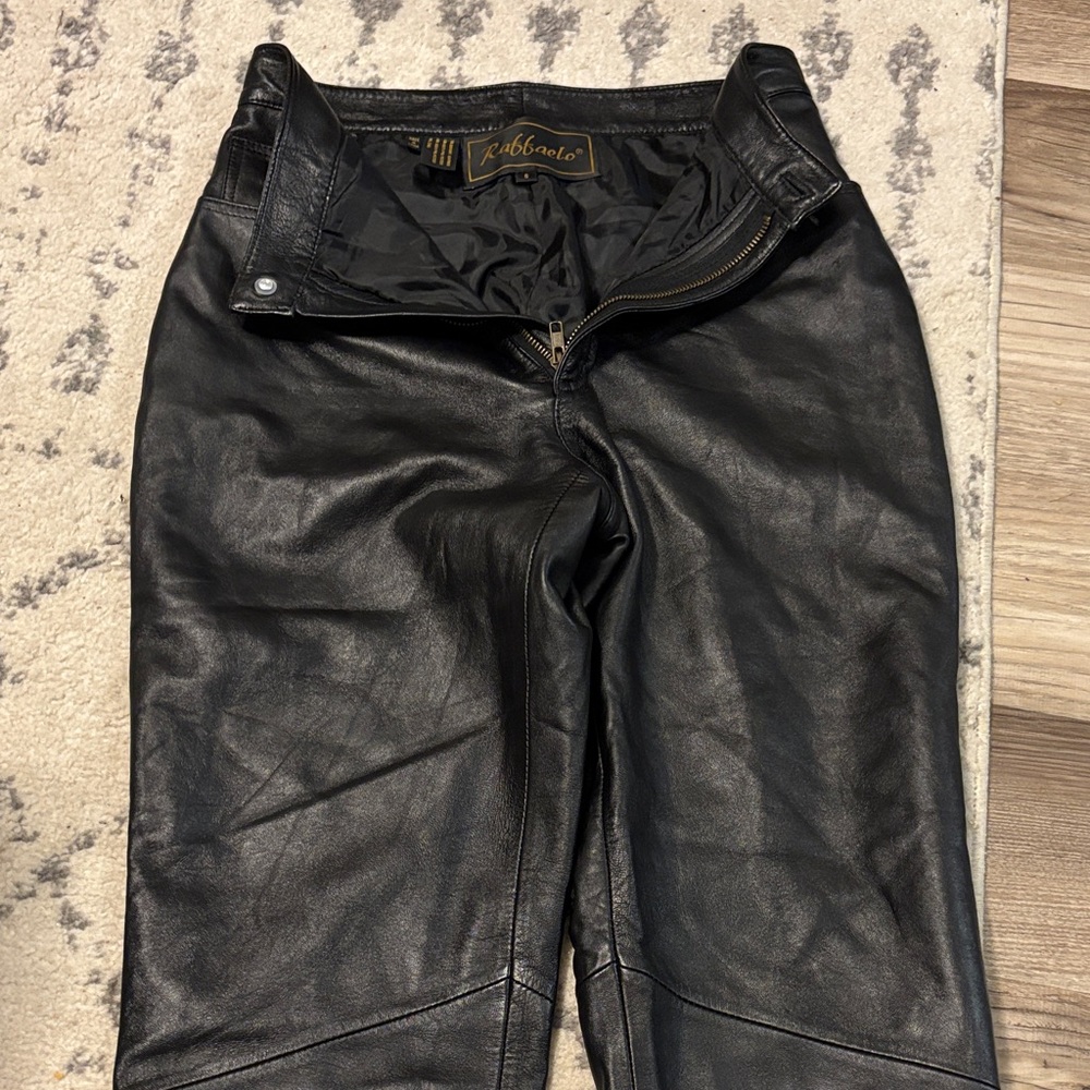 RAFFAELLO ROSSI Black Straight Leg Pants